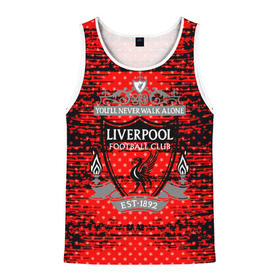 Мужская майка 3D с принтом Liverpool sport uniform в Курске, 100% полиэстер | круглая горловина, приталенный силуэт, длина до линии бедра. Пройма и горловина окантованы тонкой бейкой | Тематика изображения на принте: football | soccer | ливерпуль