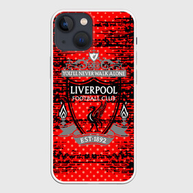 Чехол для iPhone 13 mini с принтом Liverpool sport uniform в Курске,  |  | football | soccer | ливерпуль