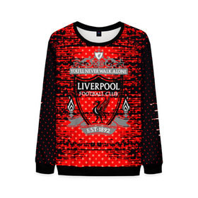 Мужской свитшот 3D с принтом Liverpool sport uniform в Курске, 100% полиэстер с мягким внутренним слоем | круглый вырез горловины, мягкая резинка на манжетах и поясе, свободная посадка по фигуре | Тематика изображения на принте: football | soccer | ливерпуль