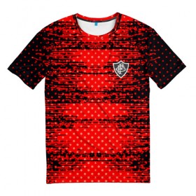 Мужская футболка 3D с принтом FLUMINENSE sport uniform в Курске, 100% полиэфир | прямой крой, круглый вырез горловины, длина до линии бедер | Тематика изображения на принте: football | soccer