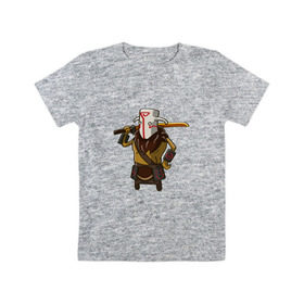 Детская футболка хлопок с принтом Juggernaut в Курске, 100% хлопок | круглый вырез горловины, полуприлегающий силуэт, длина до линии бедер | Тематика изображения на принте: dota2 | games | hero | juggernaut
