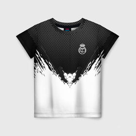 Детская футболка 3D с принтом Real Madrid black 2018 в Курске, 100% гипоаллергенный полиэфир | прямой крой, круглый вырез горловины, длина до линии бедер, чуть спущенное плечо, ткань немного тянется | football | soccer | реал мадрид