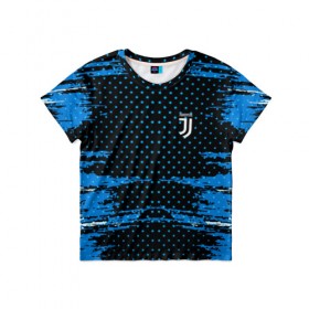 Детская футболка 3D с принтом Juventus abstract collection в Курске, 100% гипоаллергенный полиэфир | прямой крой, круглый вырез горловины, длина до линии бедер, чуть спущенное плечо, ткань немного тянется | football | soccer | ювентус