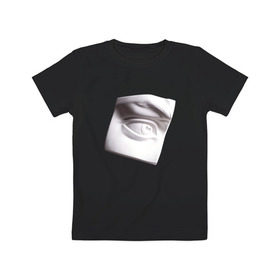 Детская футболка хлопок с принтом Глаз Давида в Курске, 100% хлопок | круглый вырез горловины, полуприлегающий силуэт, длина до линии бедер | глаз | искусство | скульптура | художник
