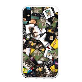 Чехол для iPhone XS Max матовый с принтом Queen Дискография в Курске, Силикон | Область печати: задняя сторона чехла, без боковых панелей | freddie mercury | альбом | квин | куин | обложка | паттерн | рок | фредди меркьюри