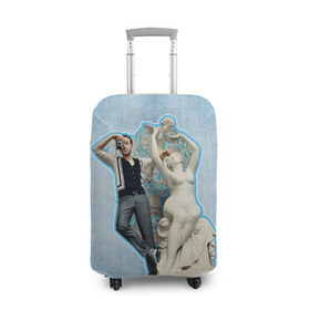 Чехол для чемодана 3D с принтом Райан Гослинг_11 в Курске, 86% полиэфир, 14% спандекс | двустороннее нанесение принта, прорези для ручек и колес | ryan gosling | актер | райан гослинг