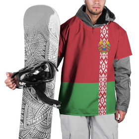 Накидка на куртку 3D с принтом Белоруссия, лента с гербом в Курске, 100% полиэстер |  | Тематика изображения на принте: belarus | byelorussia | беларусь | белорус | белоруссия | белорусский | минск | республика | флаг