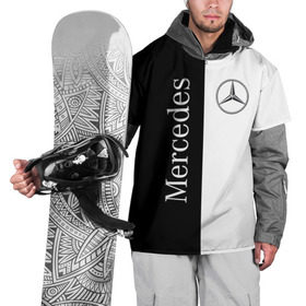 Накидка на куртку 3D с принтом Mercedes в Курске, 100% полиэстер |  | benz | mercedes | авто | автомобиль | бенз | мерседес