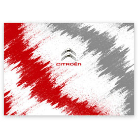 Поздравительная открытка с принтом Citroen в Курске, 100% бумага | плотность бумаги 280 г/м2, матовая, на обратной стороне линовка и место для марки
 | auto | car | citroen | race | авто | гонки | краска | краски | марка | машина | ситроен