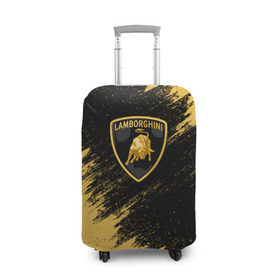 Чехол для чемодана 3D с принтом Lamborghini в Курске, 86% полиэфир, 14% спандекс | двустороннее нанесение принта, прорези для ручек и колес | auto | car | lamborghini | race | авто | гонки | краска | краски | ламборгини | ламборджини | марка | машина