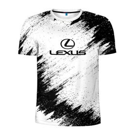 Мужская футболка 3D спортивная с принтом Lexus в Курске, 100% полиэстер с улучшенными характеристиками | приталенный силуэт, круглая горловина, широкие плечи, сужается к линии бедра | auto | car | lexus | race | авто | гонки | краска | краски | лексус | марка | машина