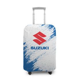 Чехол для чемодана 3D с принтом Suzuki в Курске, 86% полиэфир, 14% спандекс | двустороннее нанесение принта, прорези для ручек и колес | auto | car | race | suzuki | авто | гонки | краска | краски | марка | машина | сузуки