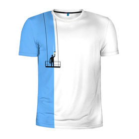 Мужская футболка 3D спортивная с принтом Маляр в Курске, 100% полиэстер с улучшенными характеристиками | приталенный силуэт, круглая горловина, широкие плечи, сужается к линии бедра | Тематика изображения на принте: маляр