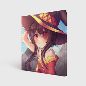 Холст квадратный с принтом KonoSuba в Курске, 100% ПВХ |  | aqua | darkness | kono subarashii | konosuba | megumin | этот замечательный мир