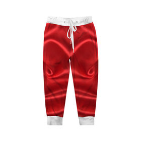 Детские брюки 3D с принтом Красный Шелк в Курске, 100% полиэстер | манжеты по низу, эластичный пояс регулируется шнурком, по бокам два кармана без застежек, внутренняя часть кармана из мелкой сетки | шелк