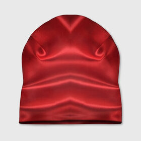 Шапка 3D с принтом Красный Шелк в Курске, 100% полиэстер | универсальный размер, печать по всей поверхности изделия | шелк