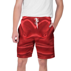 Мужские шорты 3D с принтом Красный Шелк в Курске,  полиэстер 100% | прямой крой, два кармана без застежек по бокам. Мягкая трикотажная резинка на поясе, внутри которой широкие завязки. Длина чуть выше колен | шелк