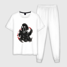 Мужская пижама хлопок с принтом Phantom Assassin dota 2 в Курске, 100% хлопок | брюки и футболка прямого кроя, без карманов, на брюках мягкая резинка на поясе и по низу штанин
 | 