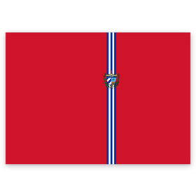Поздравительная открытка с принтом Куба, лента с гербом в Курске, 100% бумага | плотность бумаги 280 г/м2, матовая, на обратной стороне линовка и место для марки
 | Тематика изображения на принте: cu | cub | cuba | гавана | герб | государство | знак | кастро | куба | кубинская | кубинский | надпись | остров свободы | патриот | полосы | республика | символ | страна | флаг | флага | цвета | че