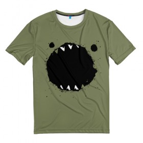Мужская футболка 3D с принтом Чудовище в Курске, 100% полиэфир | прямой крой, круглый вырез горловины, длина до линии бедер | 