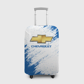 Чехол для чемодана 3D с принтом Chevrolet в Курске, 86% полиэфир, 14% спандекс | двустороннее нанесение принта, прорези для ручек и колес | car | chevrolet |   auto | авто | машина | шевролет