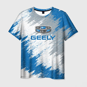 Мужская футболка 3D с принтом GEELY в Курске, 100% полиэфир | прямой крой, круглый вырез горловины, длина до линии бедер | auto | car | geely | race | авто | гонки | джили | краска | краски | марка | машина