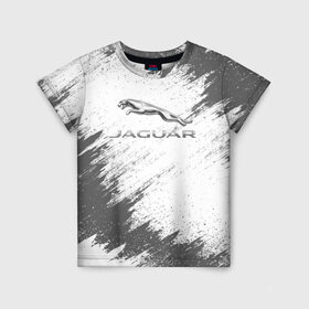 Детская футболка 3D с принтом JAGUAR в Курске, 100% гипоаллергенный полиэфир | прямой крой, круглый вырез горловины, длина до линии бедер, чуть спущенное плечо, ткань немного тянется | auto | car | jaguar | race | авто | гонки | краска | краски | марка | машина | ягуар