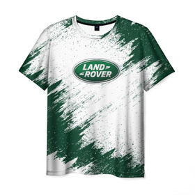Мужская футболка 3D с принтом LAND ROVER в Курске, 100% полиэфир | прямой крой, круглый вырез горловины, длина до линии бедер | auto | car | land | race | rover | авто | гонки | краска | краски | лэнд | марка | машина | ровер