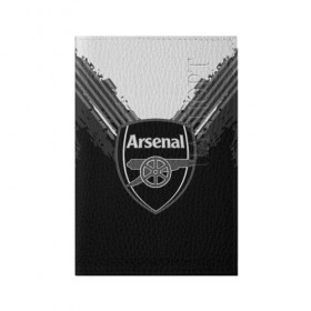 Обложка для паспорта матовая кожа с принтом Arsenal abstract original в Курске, натуральная матовая кожа | размер 19,3 х 13,7 см; прозрачные пластиковые крепления | football | soccer | арсенал