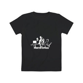 Детская футболка хлопок с принтом Poets of the Fall в Курске, 100% хлопок | круглый вырез горловины, полуприлегающий силуэт, длина до линии бедер | 