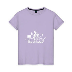 Женская футболка хлопок с принтом Poets of the Fall в Курске, 100% хлопок | прямой крой, круглый вырез горловины, длина до линии бедер, слегка спущенное плечо | 
