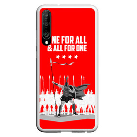 Чехол для Honor P30 с принтом One for all & all for one! в Курске, Силикон | Область печати: задняя сторона чехла, без боковых панелей | Тематика изображения на принте: fcsm | football | sp | мясные | футбольный клуб