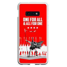 Чехол для Samsung S10E с принтом One for all & all for one! в Курске, Силикон | Область печати: задняя сторона чехла, без боковых панелей | fcsm | football | sp | мясные | футбольный клуб