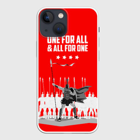 Чехол для iPhone 13 mini с принтом One for all  all for one в Курске,  |  | fcsm | football | sp | мясные | футбольный клуб