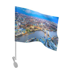 Флаг для автомобиля с принтом Лондон в Курске, 100% полиэстер | Размер: 30*21 см | england | london | англия | великобритания | город | европа | королевство | лондон | мегаполис | путешествие | столица | туризм
