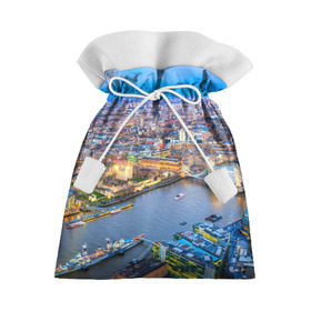 Подарочный 3D мешок с принтом Лондон в Курске, 100% полиэстер | Размер: 29*39 см | Тематика изображения на принте: england | london | англия | великобритания | город | европа | королевство | лондон | мегаполис | путешествие | столица | туризм
