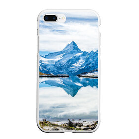 Чехол для iPhone 7Plus/8 Plus матовый с принтом Альпы в Курске, Силикон | Область печати: задняя сторона чехла, без боковых панелей | австрия | альпийские горы | альпийский хребет | альпы | германия | горное озеро | горные лыжи | европа | италия | лихтенштейн | пейзаж | природа | словения | сноуборд | франция | швейцария