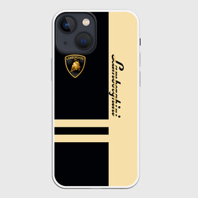 Чехол для iPhone 13 mini с принтом Lamborghini в Курске,  |  | Тематика изображения на принте: automobili | gallardo | lamborghini | murcielago | reventon | roadster | s.p.a. | авто | автомобиль | знак | ламборгини | ламборджини | ламборжини | лого | машина | символ | спорт | тачка | эмблема