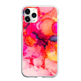 Чехол для iPhone 11 Pro матовый с принтом Весенние краски в Курске, Силикон |  | abstraction | color | spray | tie dye | абстракция | акварель | брызги красок | живопись | искусство | капли капли | краски | текстуры | цветные краски | яркие цвета