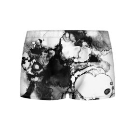 Мужские трусы 3D с принтом Gray&Black abstract в Курске, 50% хлопок, 50% полиэстер | классическая посадка, на поясе мягкая тканевая резинка | Тематика изображения на принте: 