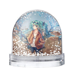 Снежный шар с принтом Suna Miku в Курске, Пластик | Изображение внутри шара печатается на глянцевой фотобумаге с двух сторон | anime | hatsune | miku | vocaloid | аниме | вокалоид | мику