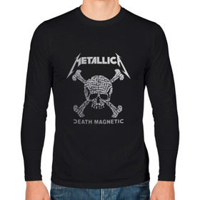 Мужской лонгслив хлопок с принтом Metallica, death magnetic в Курске, 100% хлопок |  | metallica | джеймс хэтфилд | кирк хэмметт | ларс ульрих | металлика | роберт трухильо | рок группа