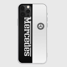 Чехол для iPhone 12 Pro Max с принтом Mercedes W&B в Курске, Силикон |  | Тематика изображения на принте: mercedes | мерседес