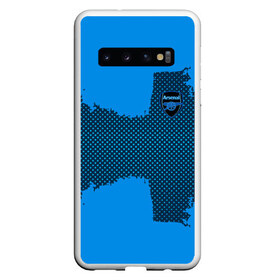 Чехол для Samsung Galaxy S10 с принтом ARSENAL SPORT BLUE в Курске, Силикон | Область печати: задняя сторона чехла, без боковых панелей | football | soccer | арсенал