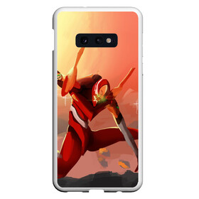 Чехол для Samsung S10E с принтом Evangelion в Курске, Силикон | Область печати: задняя сторона чехла, без боковых панелей | anime | evangelion | neon genesis | rei ayanami | евангелион