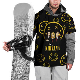 Накидка на куртку 3D с принтом Nirvana в Курске, 100% полиэстер |  | cobain | kurt | nevermino | nirvana | альтернативный | гранж | грол | группа | дональд | кобейн | курт | музыка | надпись | нервана | нирвана | новоселич | певец | рок | смайл | смайлик | солист