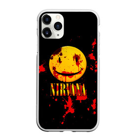 Чехол для iPhone 11 Pro матовый с принтом Nirvana в Курске, Силикон |  | cobain | kurt | nevermino | nirvana | альтернативный | гранж | грол | группа | дональд | кобейн | курт | музыка | надпись | нервана | нирвана | новоселич | певец | рок | смайл | смайлик | солист