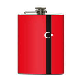 Фляга с принтом Турция лента в Курске, металлический корпус | емкость 0,22 л, размер 125 х 94 мм. Виниловая наклейка запечатывается полностью | tr | tur | анкара | герб | государство | знак | надпись | патриот | полосы | республика | символ | стамбул | страна | турецкая | турецкий | турки | турок | турция | турчанка | флаг | флага | цвета