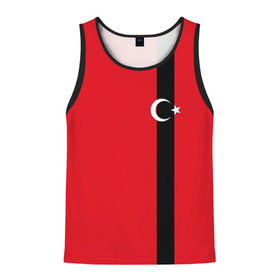 Мужская майка 3D с принтом Турция лента в Курске, 100% полиэстер | круглая горловина, приталенный силуэт, длина до линии бедра. Пройма и горловина окантованы тонкой бейкой | Тематика изображения на принте: tr | tur | анкара | герб | государство | знак | надпись | патриот | полосы | республика | символ | стамбул | страна | турецкая | турецкий | турки | турок | турция | турчанка | флаг | флага | цвета