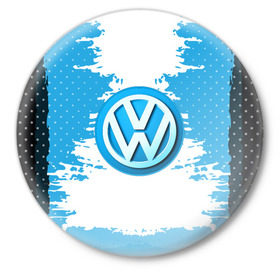 Значок с принтом Volkswagen в Курске,  металл | круглая форма, металлическая застежка в виде булавки | auto | automobile | car | carbon | machine | motor | motor car | sport car | volkswagen | автомашина | бренд | легковой автомобиль | марка | спортивный автомобиль | тачка